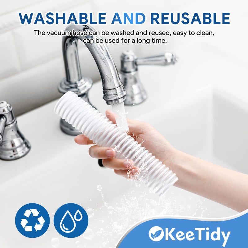 KeeTidy Rotator Vacuum Hose Replacement Parts Compatible with Shark Rotator Vacuum Cleaner NV752, NV341, NV470, NV472, NV500, NV500CO, NV500GD, NV501, NV552, UV560, 1-1/2" Lower Dust Hose (2 Pack) - Image 4